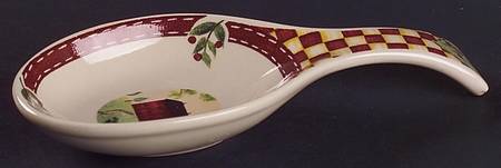Country Home Spoon Rest/Holder (Holds 1 Spoon)