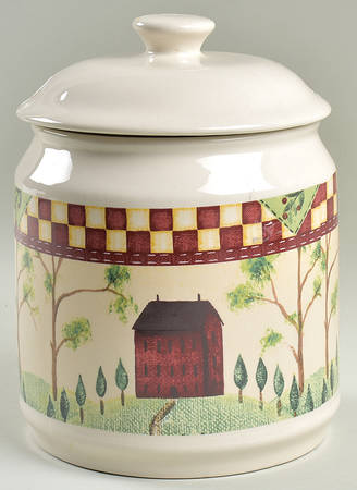 Country Home Extra Large Canister & Lid