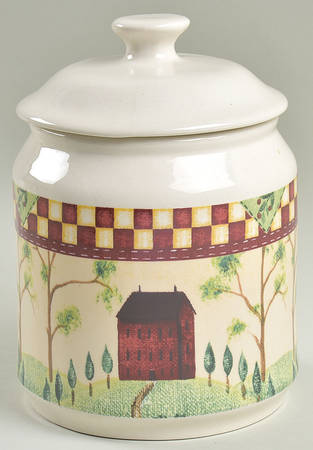 Country Home Medium Canister & Lid