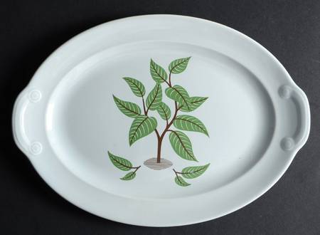 Coffee Tree (Luray) 12" Oval Serving Platter