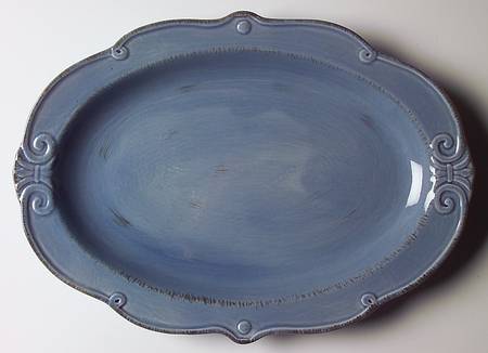 Auvignon   Blue 15" Oval Serving Platter