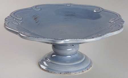 Auvignon   Blue Round Compote (Height X Width)