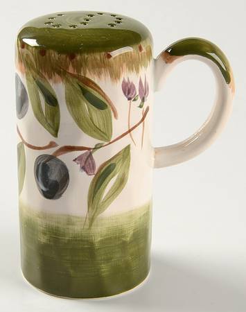 Olive Wreath Handled Salt Shaker