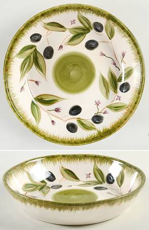 Olive Wreath Coupe Soup Bowl