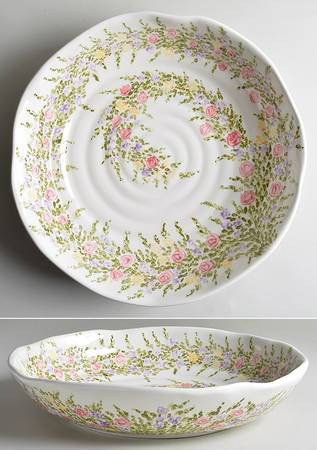 Spring Garden 14" Pasta Serving Bowl