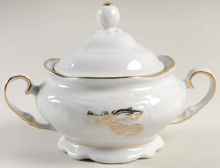 Gabrielle's Christmas Sugar Bowl & Lid