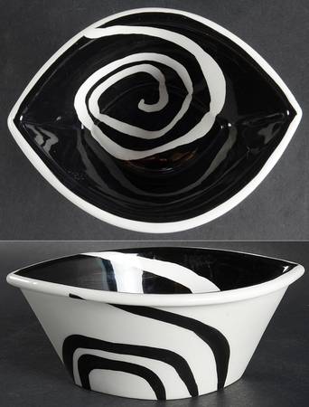 Urban Graffiti Spiral Coupe Cereal Bowl