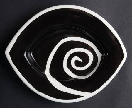 Urban Graffiti Spiral Saucer for Flat Cup