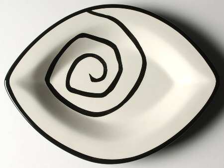 Urban Graffiti Spiral Salad Plate