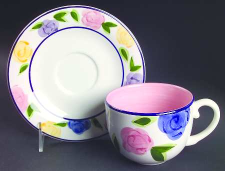 Flora Flat Cup & Saucer Set