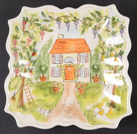 Ma Maison Square Salad Plate