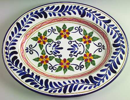 Talavera 18" Oval Serving Platter