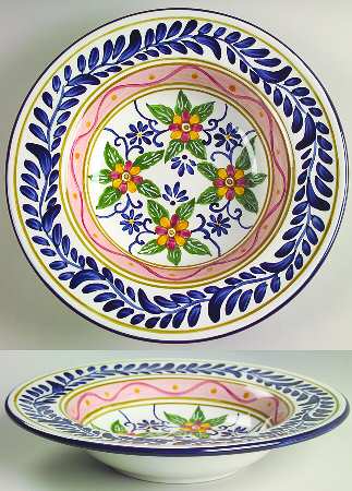 Talavera Large Rim Soup Bowl