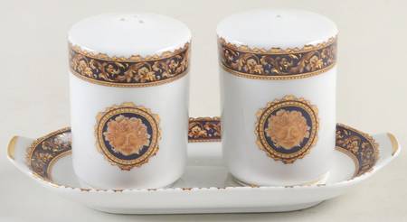 Bacchus (3 Pc) Salt & Pepper Tray Set