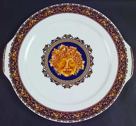 Bacchus Handled Cake Plate