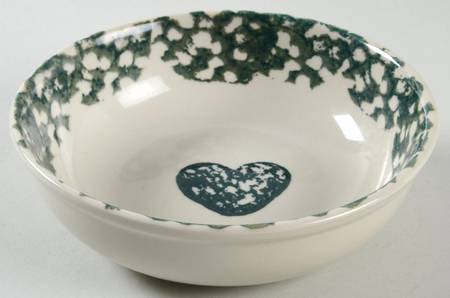 Hearts Green Coupe Cereal Bowl