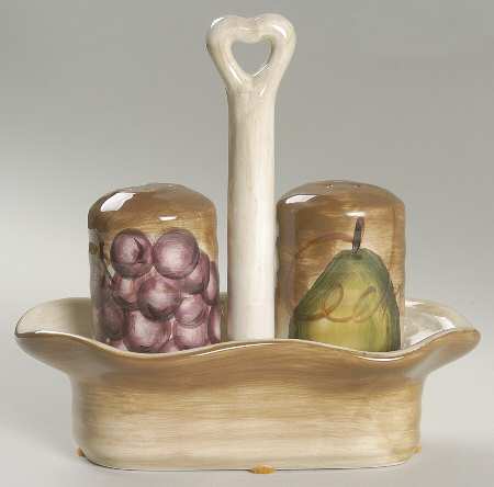 Fruition (3 Pc) Salt & Pepper Tray Set