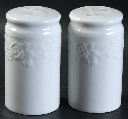 French Rose Salt & Pepper Set by Tabletops Unlimited