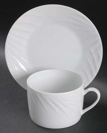 Palm Flat Cup & Saucer Set