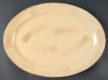 Sonoma Yellow 18" Oval Serving Platter
