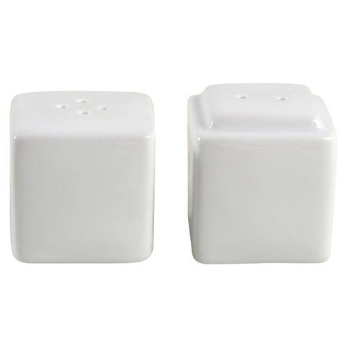 Whiteware Salt & Pepper Set