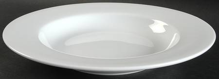 Whiteware Large Rim Soup Bowl