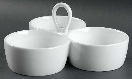 Whiteware 3-Part Small Relish