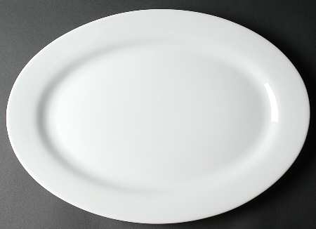 Whiteware 19" Oval Serving Platter