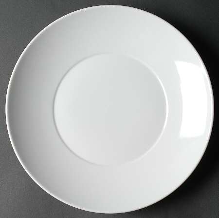 Whiteware 12" Round Buffet Plate