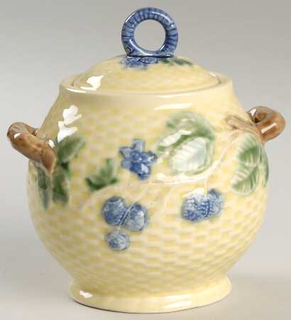 Blackberries Sugar Bowl & Lid