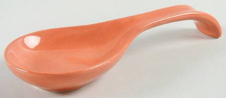 Corsica Clementine (Orange) Spoon Rest/Holder (Holds 1 Spoon)