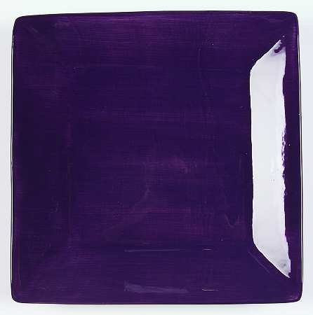 Corsica Plum (Dark Purple) Square Dinner Plate