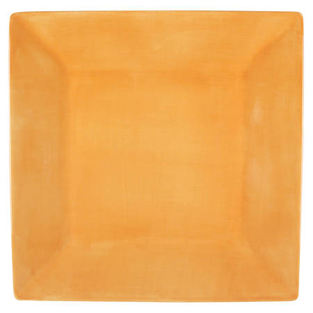 Corsica Butter (Dark Yellow) Square Dinner Plate by Tabletops Unlimited