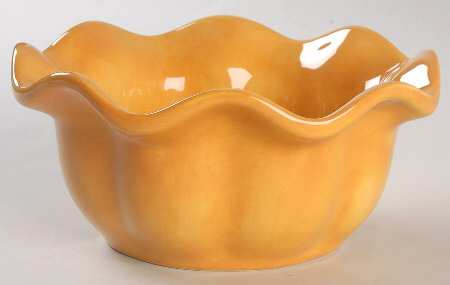Corsica Butter (Dark Yellow) Fluted Bowl