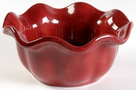 Corsica Cherry (Red) Fluted Bowl