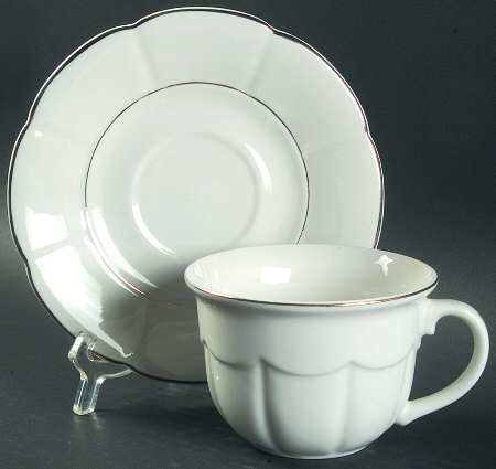 Venetian Gold Flat Cup & Saucer Set