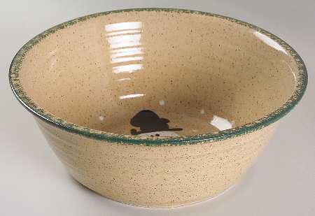 Traditional Snowman (Made in Mold) 10" Round Vegetable Bowl
