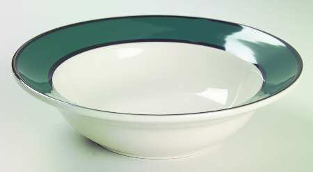 Avalon Green Rim Fruit/Dessert (Sauce) Bowl
