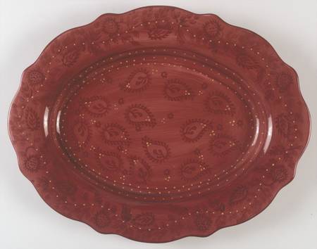 Jasmine Cherry 18" Oval Serving Platter