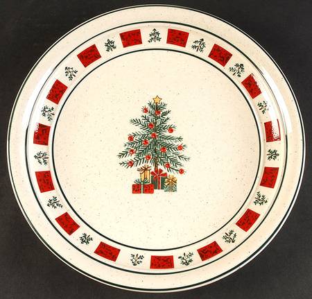 Christmas 12" Chop Plate (Round Platter)