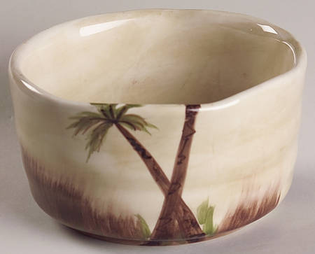Bahamas Palm Dip Bowl (for Dip and Spreader)