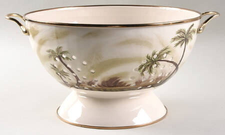 Bahamas Palm Metal Colander