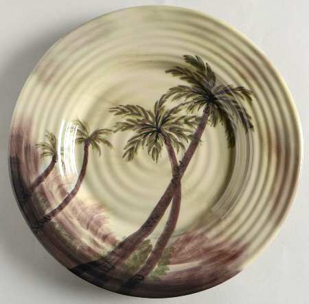 Bahamas Palm Melamine Salad Plate