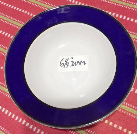 Avalon Blue Rim Fruit/Dessert (Sauce) Bowl