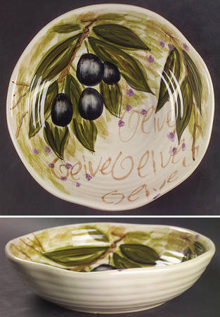 Olive Grove 8" Individual Pasta Bowl