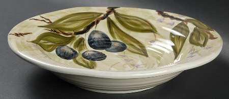 Olive Grove Large Rim Soup Bowl
