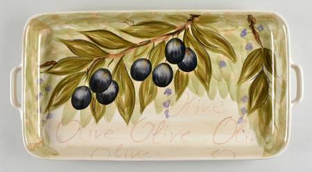 Olive Grove 20" Rectangular Tray
