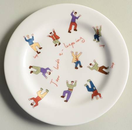 Twelve Days of Christmas Salad Plate