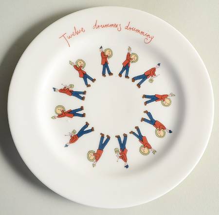 Twelve Days of Christmas Salad Plate