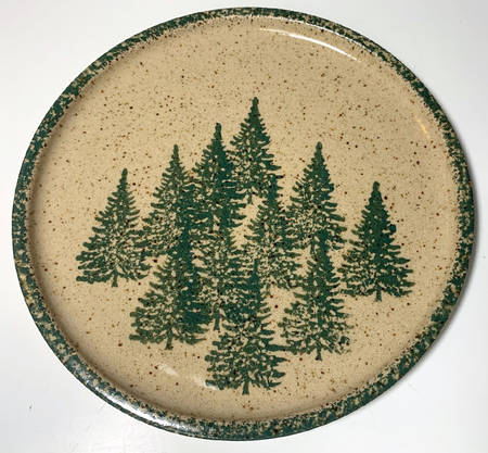 Winter Pines Brown (Hand Thrown) Trivet